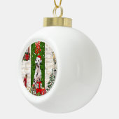 Dalmatian Dog Kerstmis Keramische Bal Ornament (Rechts)