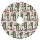 Dalmatian Dog Kerstmis Kerstboom Rok (Voorkant)