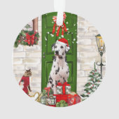 Dalmatian Dog Kerstmis Ornament (achterkant)