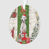 Dalmatian Dog Kerstmis Ornament (voorkant)