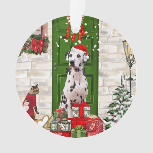 Dalmatian Dog Kerstmis Ornament (voorkant)