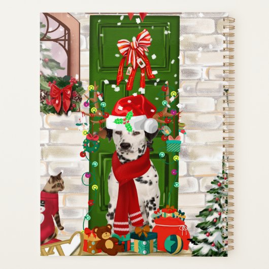 Dalmatian Dog Kerstmis Planner (Achterkant)