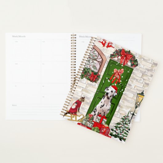 Dalmatian Dog Kerstmis Planner (Display)