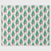 Dalmatian Dog-kerstpatroon Cadeaupapier (Vlak)