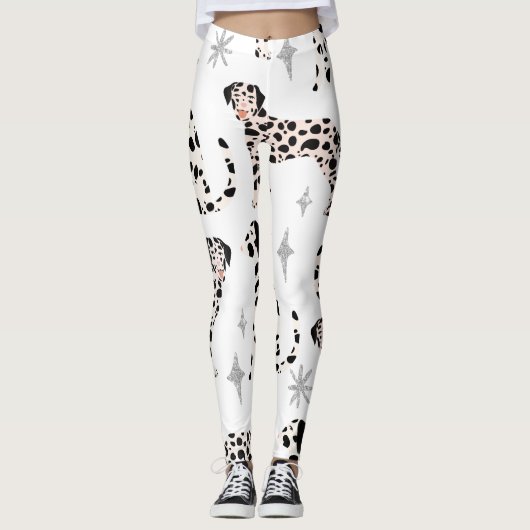 Dalmatian Dog Legging, Animal Legging for women (Voorkant)