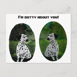 Dalmatian Dog Love Funny Briefkaart