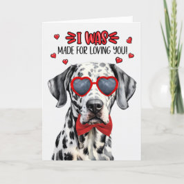 Dalmatian Dog maakte van je Valentijn Feestdagen Kaart