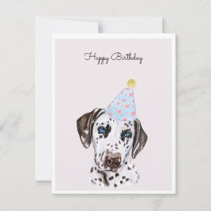 Dalmatian Dog met Party Pet Kaart
