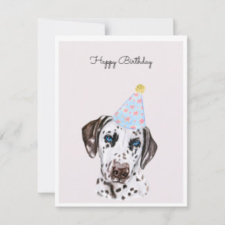 Dalmatian Dog met Party Pet Kaart
