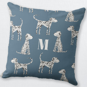 Dalmatian Dog Monogram Kussen