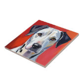 Dalmatian | Dog Painting Pet Watercolor Tegeltje (Zijkant)
