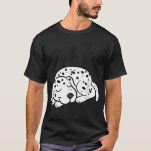 Dalmatian Dog Pajama Funny Sleeping Dalmatian Dog T-shirt