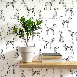 Dalmatian Dog Pattern Behang