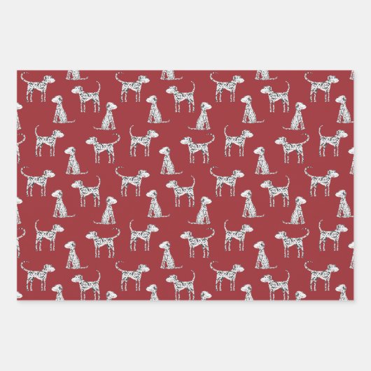 Dalmatian Dog Pattern Inpakpapier Vel (Voorkant)