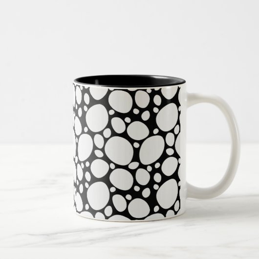 Dalmatian Dog Pattern Tweekleurige Koffiemok (Rechts)