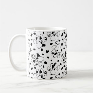 Dalmatian Dog Paw met spots Koffiemok