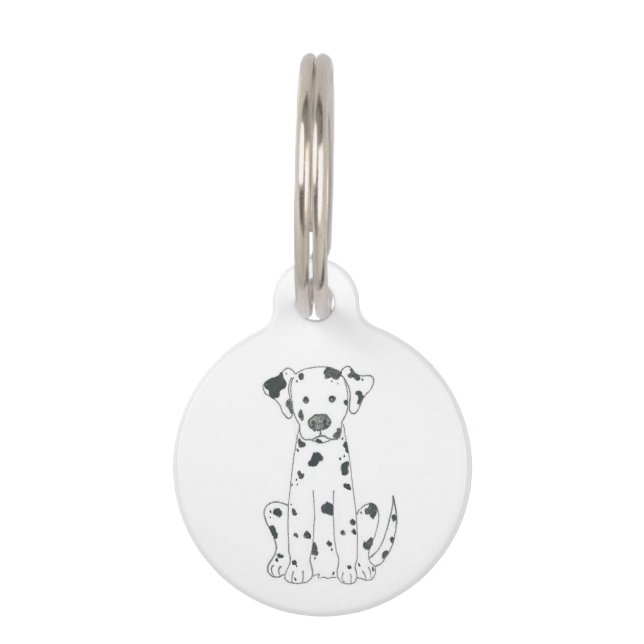 Dalmatian Dog Pet ID Tag Huisdierpenning (Voorkant)