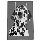 Dalmatian Dog Pet Medium Cadeauzakje (Achterkant)