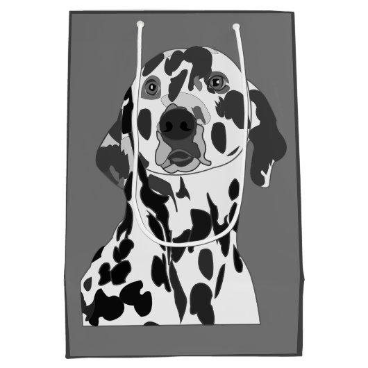 Dalmatian Dog Pet Medium Cadeauzakje (Achterkant)