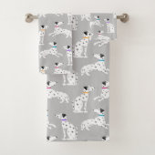 Dalmatian Dog Polka Dot Animal Waterverf Kinder Bad Handdoek (Insitu)
