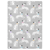 Dalmatian Dog Polka Dot Animal Waterverf Kinder Klembord (Achterkant)