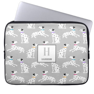 Dalmatian Dog Polka Dot Animal Waterverf Kinder Laptop Sleeve