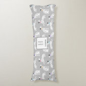 Dalmatian Dog Polka Dot Animal Waterverf Kinder Lichaamskussen (Voorkant Verticaal)