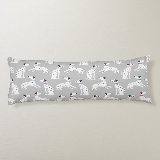 Dalmatian Dog Polka Dot Animal Waterverf Kinder Lichaamskussen (Achterkant)