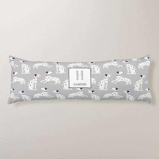 Dalmatian Dog Polka Dot Animal Waterverf Kinder Lichaamskussen (Voorkant)