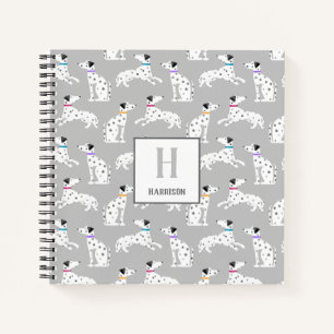 Dalmatian Dog Polka Dot Animal Waterverf Kinder Notitieboek