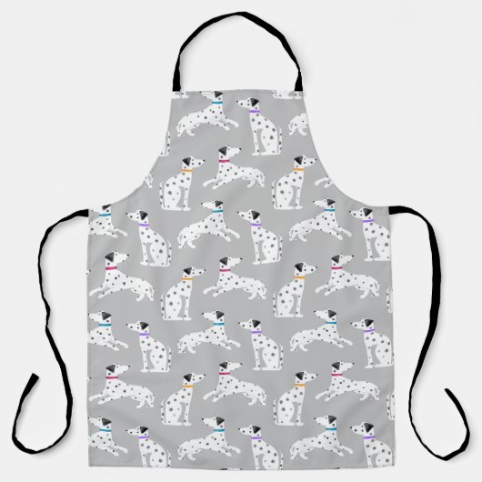 Dalmatian Dog Polka Dot Animal Waterverf Kinder Schort (Voorkant)