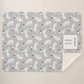 Dalmatian Dog Polka Dot Animal Waterverf Kinder Sherpa Deken (Voorkant (horizontaal))