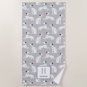 Dalmatian Dog Polka Dot Animal Waterverf Kinder Strandlaken