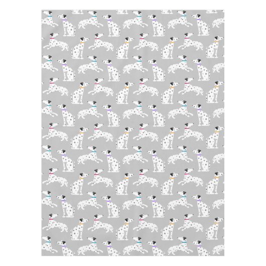 Dalmatian Dog Polka Dot Animal Waterverf Tafelkleed (Voorkant)