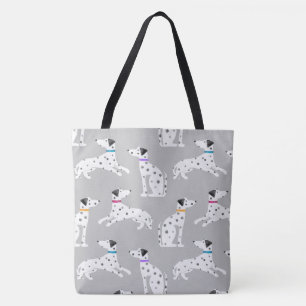 Dalmatian Dog Polka Dot Animal Waterverf Tote Bag