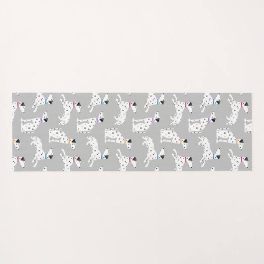 Dalmatian Dog Polka Dot Animal Waterverf Yogamat (Achterkant (horizontaal))