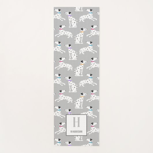 Dalmatian Dog Polka Dot Animal Waterverf Yogamat (Voorkant)