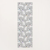 Dalmatian Dog Polka Dot Animal Waterverf Yogamat (Achterkant)