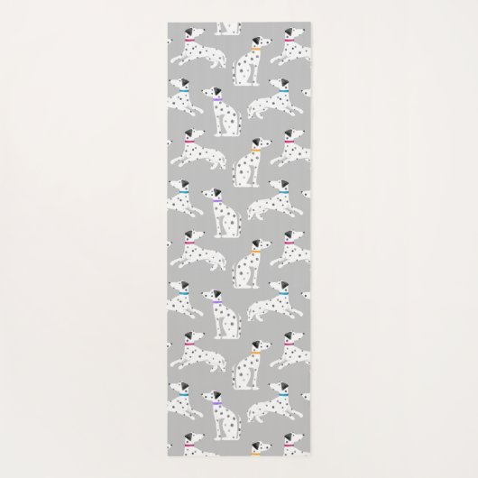 Dalmatian Dog Polka Dot Animal Waterverf Yogamat (Achterkant)