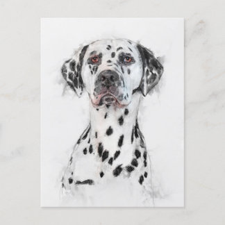 Dalmatian Dog Portrait Briefkaart