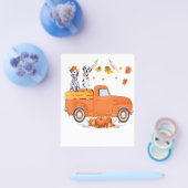 Dalmatian Dog Pumpkin Truck Herfst Leaf Thanksgivi Flyer (Enkel)