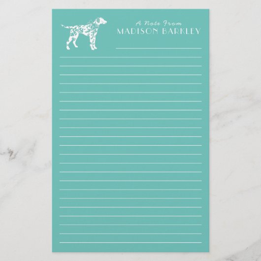 Dalmatian Dog Puppy Briefpapier (Voorkant)