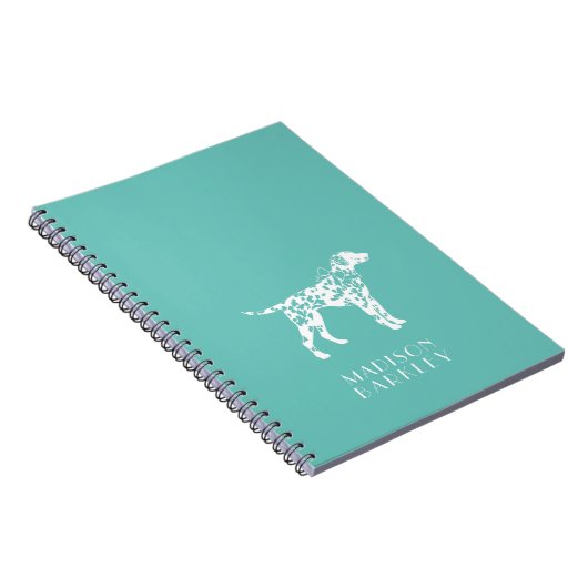 Dalmatian Dog Puppy Notitieboek (Rechterzijde)