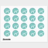 Dalmatian Dog Puppy Ronde Sticker (Vel)