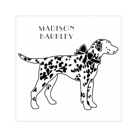 Dalmatian Dog Puppy Rubberstempel (Afrduk)