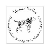Dalmatian Dog Puppy Zelfinktende Stempel (Design)