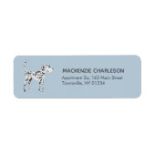 Dalmatian Dog Return Address Etiket (Voorkant)