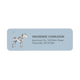Dalmatian Dog Return Address Etiket