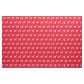 Dalmatian Dog Silhouette Pet Red Stof (Fat Quarter)