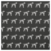 Dalmatian Dog Silhouette Pet Stof (Swatch)